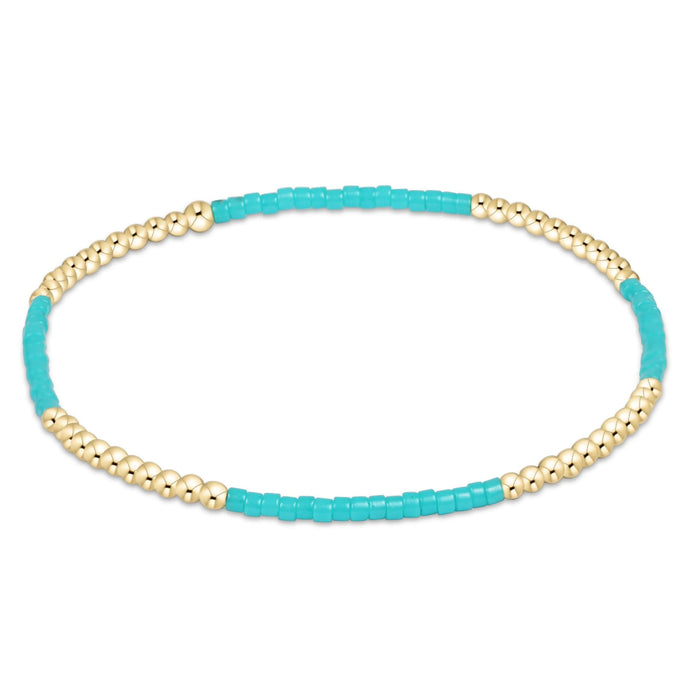 "Its lightweight stretch design ensures a comfortable fit, making it easy to wear alone or stacked with your favorite bracelets for a layered look."