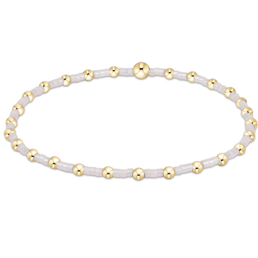 "Its lightweight stretch design ensures a comfortable fit, making it easy to wear alone or stacked with your favorite bracelets for a layered look."