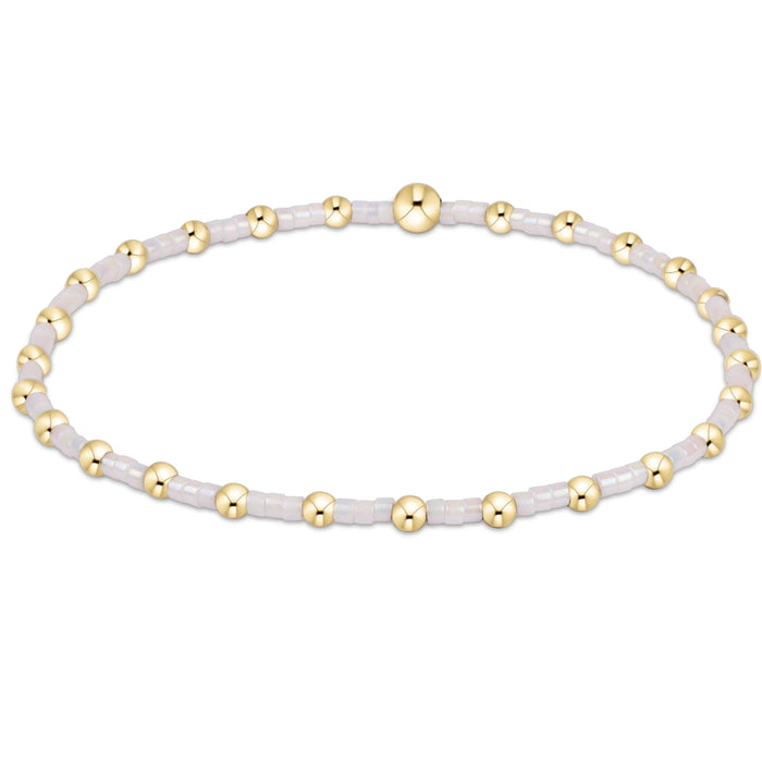 "Its lightweight stretch design ensures a comfortable fit, making it easy to wear alone or stacked with your favorite bracelets for a layered look."