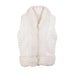 White fur vest  on a white background