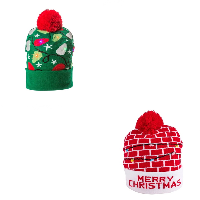 Kaleidoscope : Light Up Christmas Beanie Hat