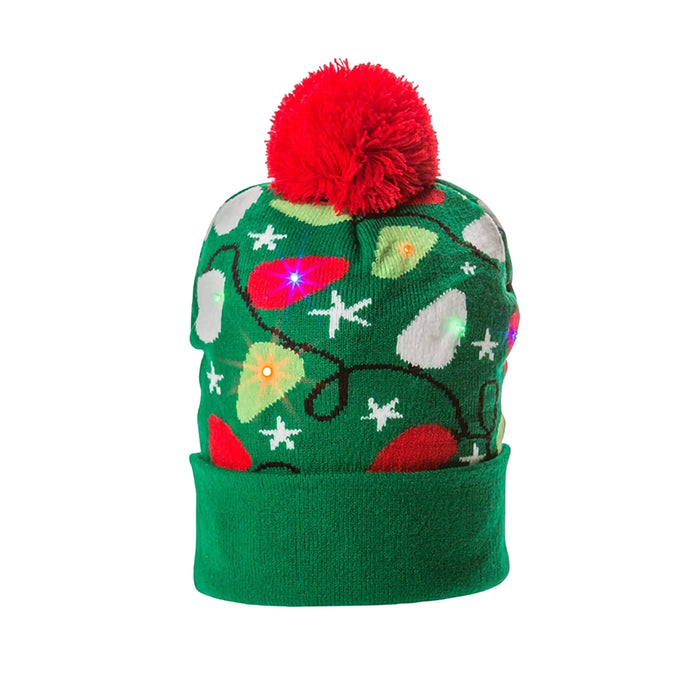 Kaleidoscope : Light Up Christmas Beanie Hat
