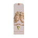 A charming bookmark displaying two adorable owls, each with distinct colors, surrounded by a playful design.