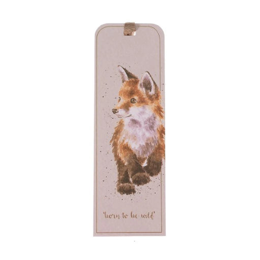 A decorative bookmark showcasing a charming fox design against a colorful background.