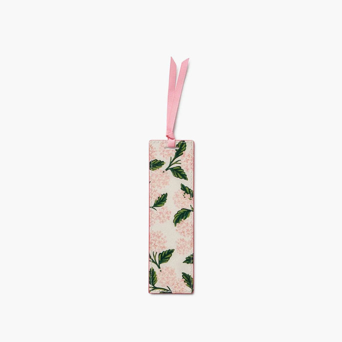 Elegant Pink Hydrangea Bookmark featuring delicate floral artwork, perfect for adding a touch of beauty to your reading.