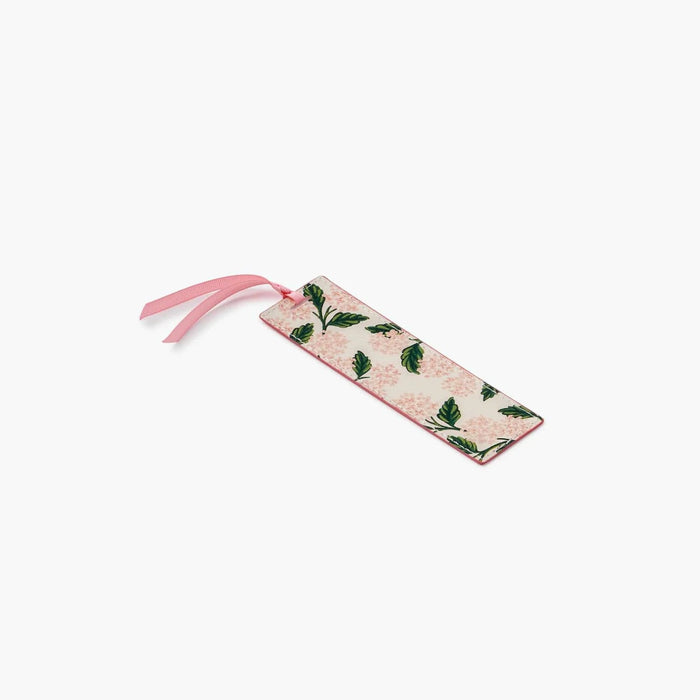 Elegant Pink Hydrangea Bookmark featuring delicate floral artwork, perfect for adding a touch of beauty to your reading.