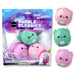 Packaging of Sticky Bubble Blobbies with pink, green, and purple toys on a white background
