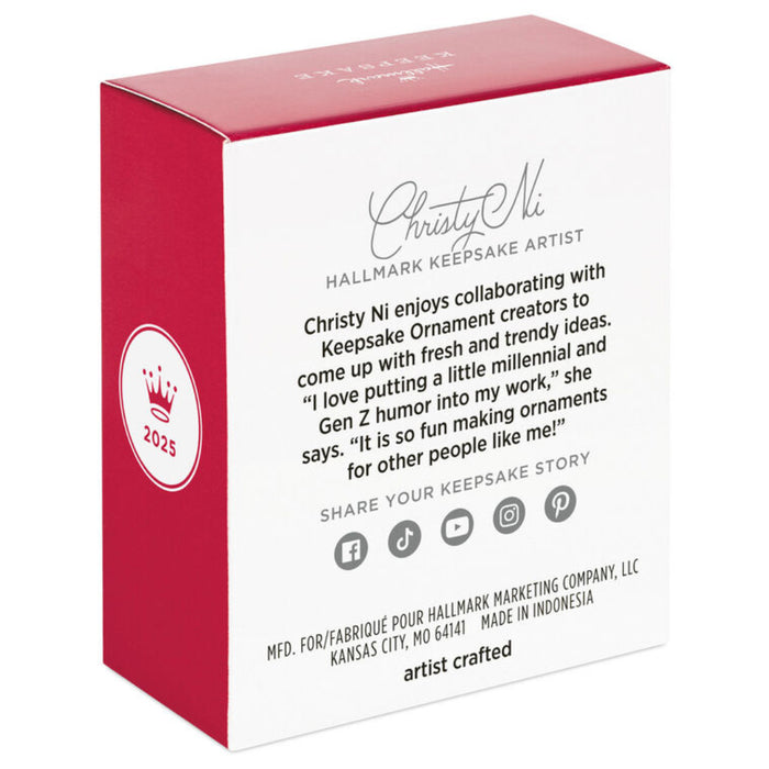 Hallmark Keepsake Artist packaging with text and branding details.