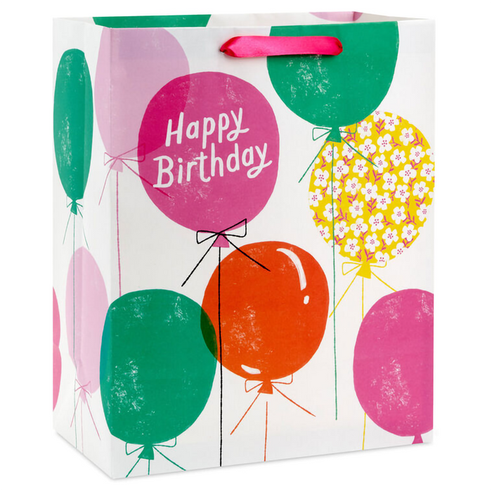 Hallmark : 13" Floating Balloons Large Birthday Gift Bag