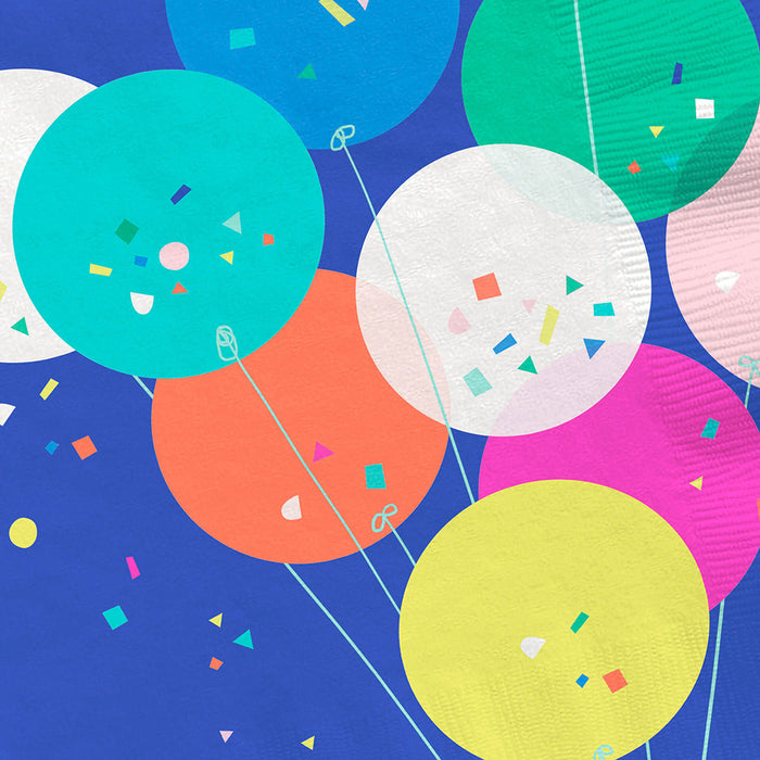 Hallmark : Balloons and Confetti Dinner Napkins, Set of 16