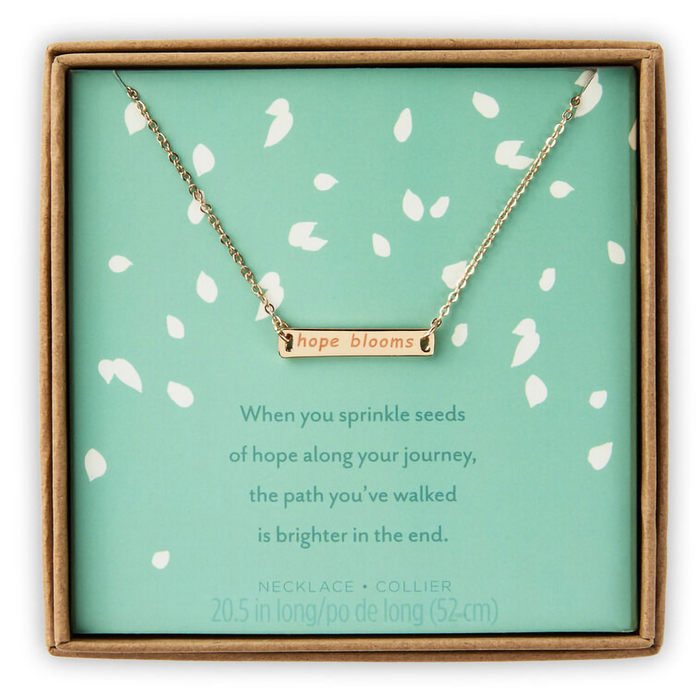 Hallmark : Hope Blooms Gold Metal Necklace