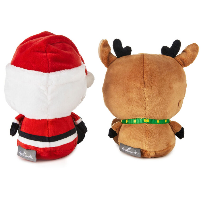 Hallmark : Better Together Santa and Reindeer Magnetic Plush Pair, 5.75"