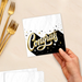Hallmark : Congrats in Gold and Black Graduation Cocktail Napkins, Pack of 20 at Annie's Hallmark and Gretchen's Hallmark