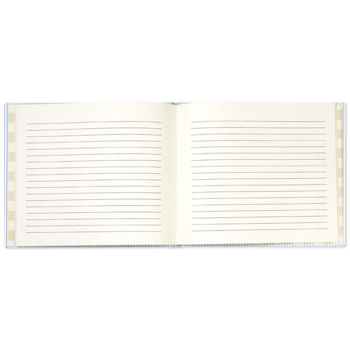 Hallmark : Blue and White Pinstripe Guest Book