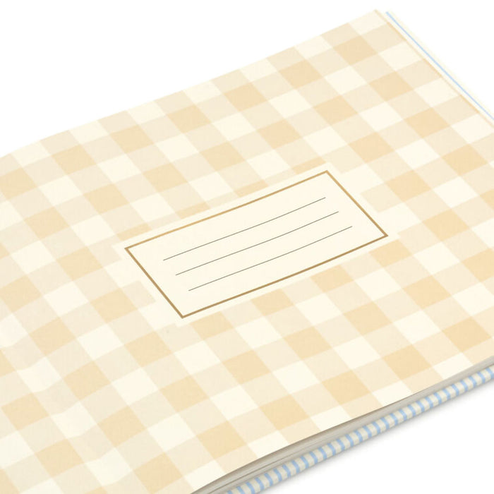 Hallmark : Blue and White Pinstripe Guest Book
