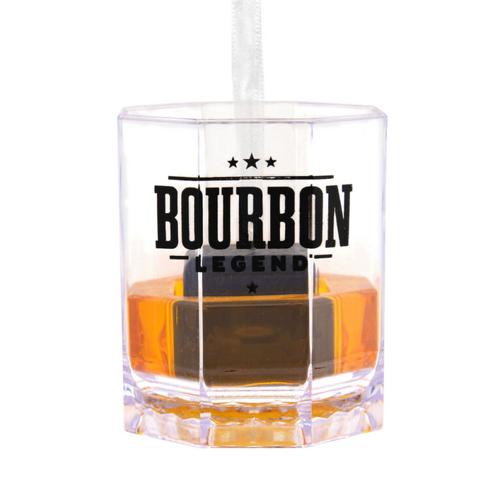 Hallmark : Bourbon Legend Lowball Glass Hallmark Ornament