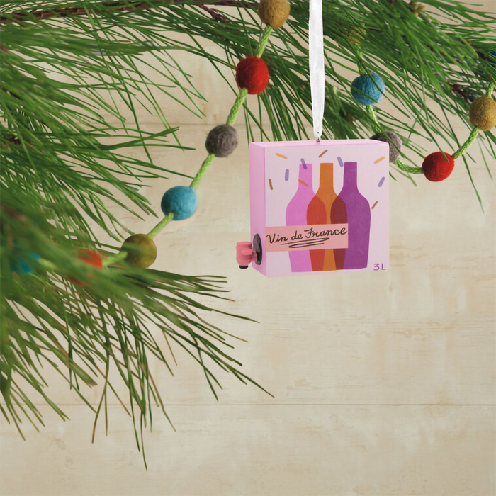 Hallmark : Boxed Wine Hallmark Ornament