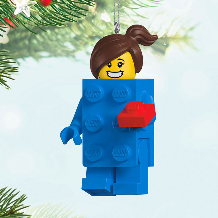 Hallmark : 2025 Keepsake Brick Suit Girl LEGO Minifigure Keepsake Ornament (59)