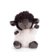 Bukowski Black Sheep plush stuffed animal front view with embroidered face and fluffy texture