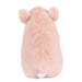 Bukowski Sweet Oink Plush pink pig teddy bear back view with soft fluffy fabric
