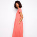 Charlie B : Cotton Short Sleeve Midi Dress in Sorbet
