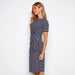 Charlie B : Striped Cotton Boat Neck Dress