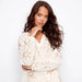 Charlie B : Embroidered Cotton Popover Blouse Ecru