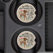 Natural Life Car Coasters Set of 2 featuring a Dog Best Friend-inspired design