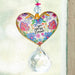 Heart-shaped You Are So Loved sun catcher car charm for inspirational vehicle décor.