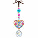 Heart-shaped You Are So Loved sun catcher car charm for inspirational vehicle décor.