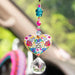Heart-shaped You Are So Loved sun catcher car charm for inspirational vehicle décor.