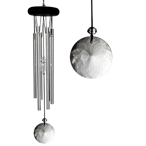Crystal wind chime for relaxation yoga and spiritual mindfulness sessions