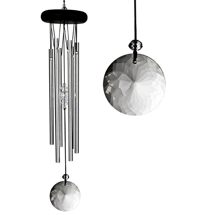 Crystal wind chime for relaxation yoga and spiritual mindfulness sessions