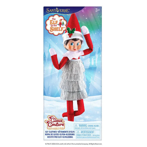 Elf on the Shelf doll in packaging with SantaVerse branding