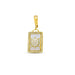 Stia Couture Pearl Sun Bar Charm in gold plated nickel-free brass featuring a radiant sun bar design with lustrous pearl accents and a protective E-Coat finish.