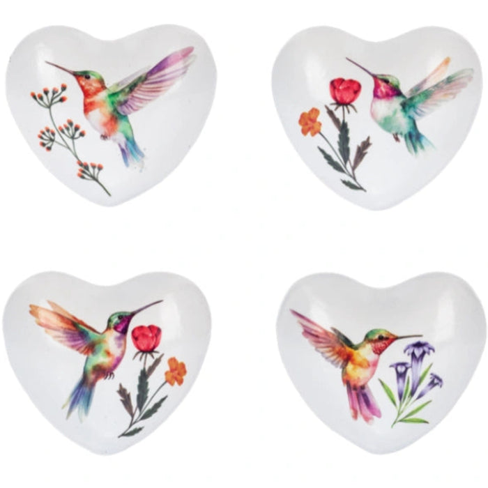 Ganz Hummingbird Chime Heart featuring a heart-shaped design with a hummingbird accent and soothing chime for garden or home décor.