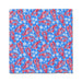 A colorful lobster illustration in red and blue set on a blue backdrop.