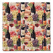 This CJ Bella Wine Bottles and Grapes Waffle Weave Washcloth adds charm and function to your kitchen.