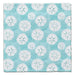 This CJ Bella White Sand Dollars Waffle Weave Washcloth features charming hand-illustrated sand dollar artwork.