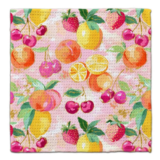 This CJ Bella White Sand Dollars Waffle Weave Washcloth features charming hand-illustrated sand dollar artwork.