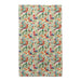 A patterned Towel with an array of colorful birds, creating a cheerful and decorative look.