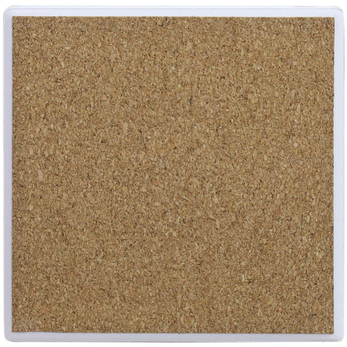 Our ceramic coasters are made with a highly absorbant ceramic surface and non slip cork, backing to prevent scratches and scuffs.