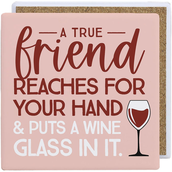 Our ceramic coasters are made with a highly absorbant ceramic surface and non slip cork, backing to prevent scratches and scuffs.