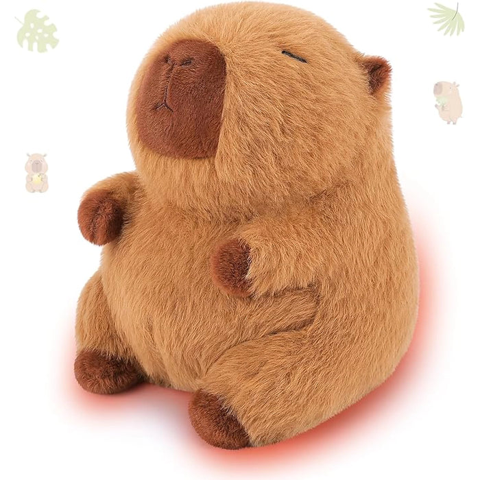 Plush toy resembling a groundhog on a white background