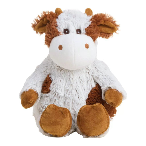 front view of the plush cow