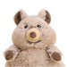 Plush toy resembling a boar on a white background