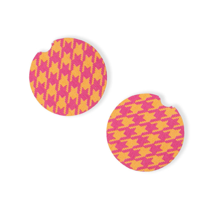 Keep your drinks steady and your car stylish with fun, travel-ready coasters.