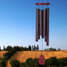 Decorative wind chime inspired by Verdi opera La Forza del Destino music notes