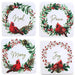 4 beautiful wreath coaster for every day use.