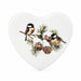 Ganz Winter Bird Chime Heart 24-piece set featuring heart-shaped seasonal chimes with winter bird designs.